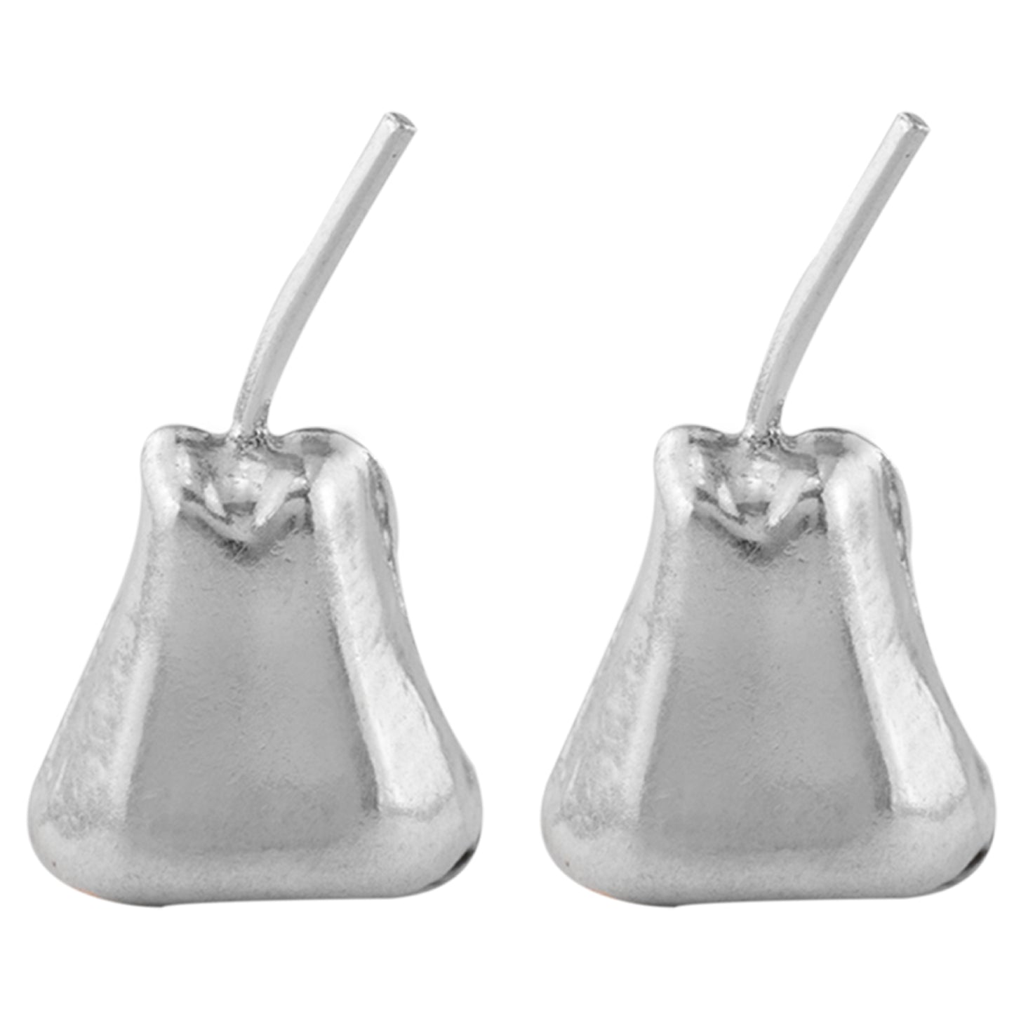 97%-99% Pure Silver Pear Fruit for Puja Pooja, Gift, Holy Offering, Bhog, Mandir and Temple Decor (Pack of 2)