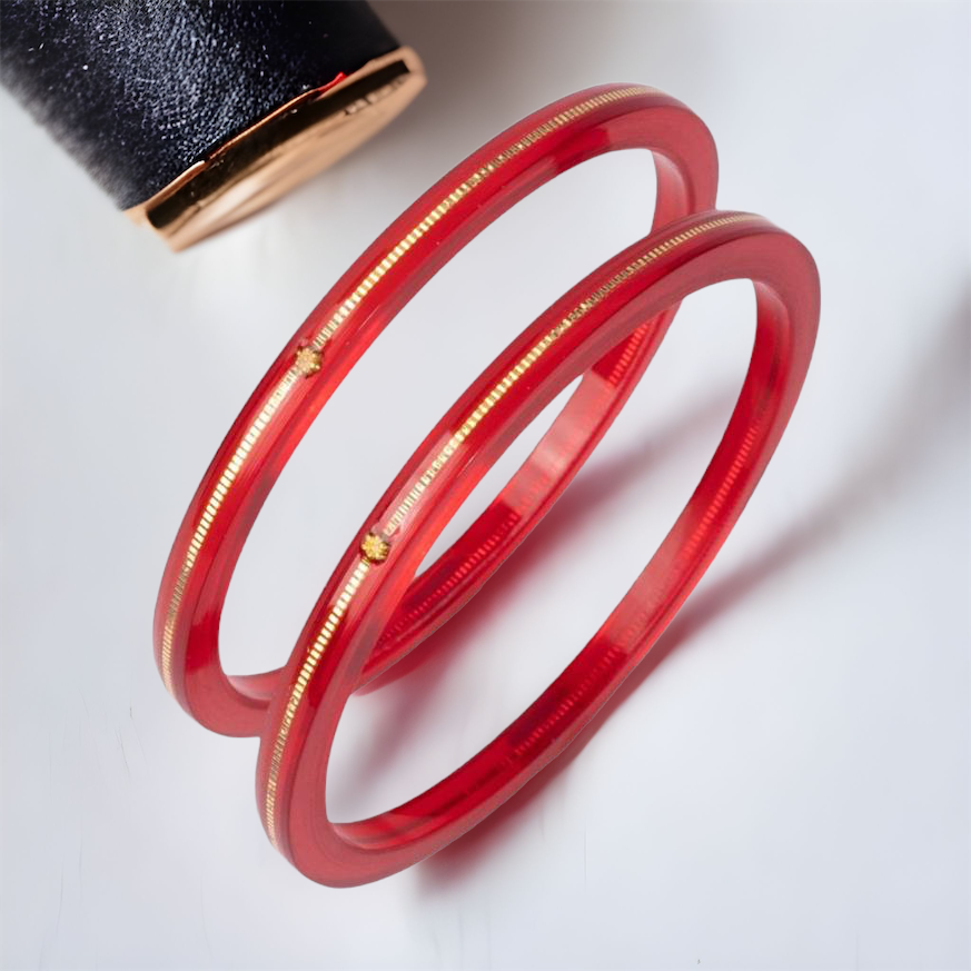 Red on sale pola bangles