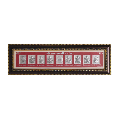 999 Pure Silver Asthalaxmi Frame - 18x5 Inches