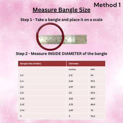 "Image demonstrating the proper method to measure your bangle size accurately using a measuring tape."